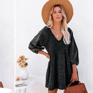 Vici Black Denim Dress